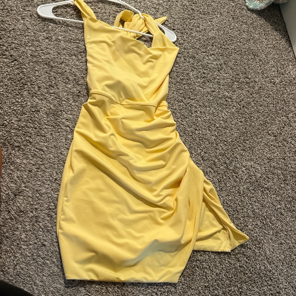 Amazon Yellow Midi Dress